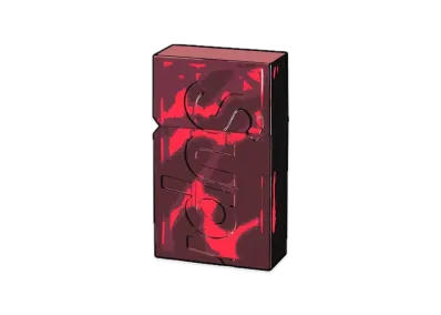 Supreme / Tsubota Pearl Hard Edge Lighter "Red"