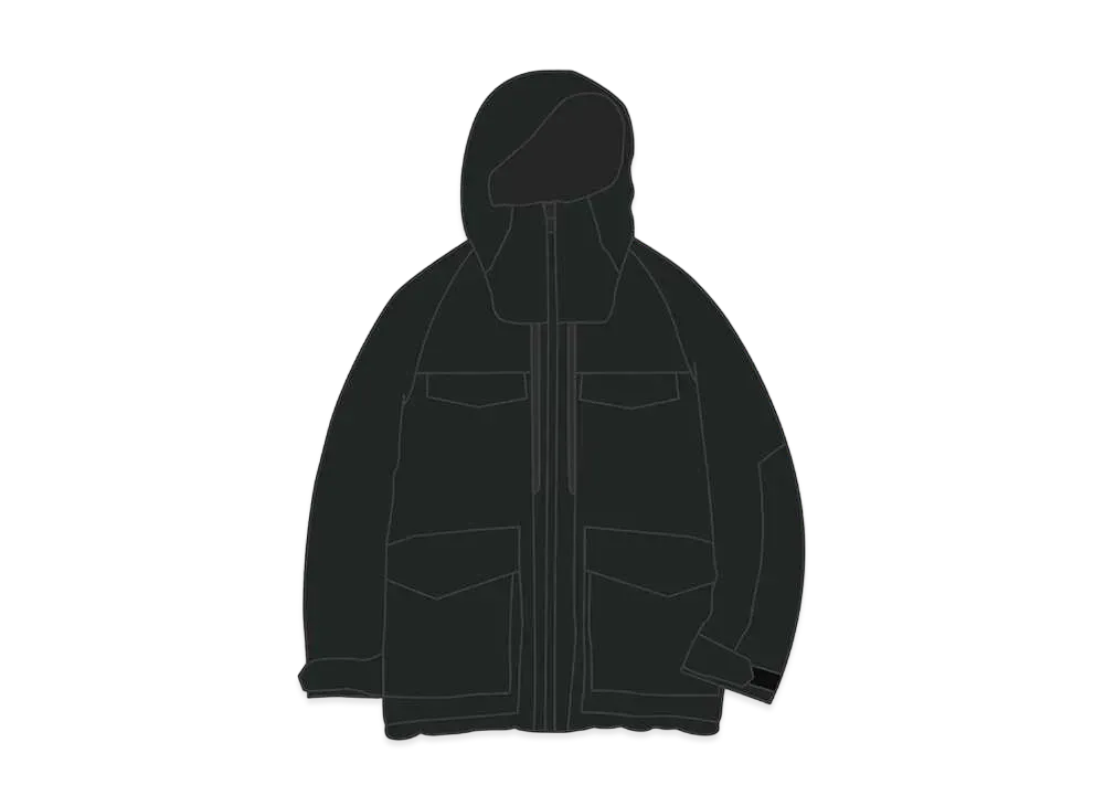 Uniqlo White Mountaineering Hybrid Down Oversize Parka "Black"