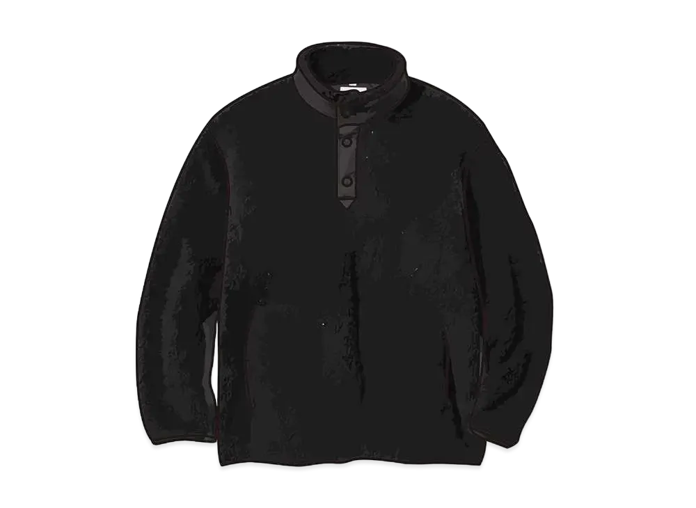 Uniqlo White Mountaineering Fleece Oversize Pullover "Black"