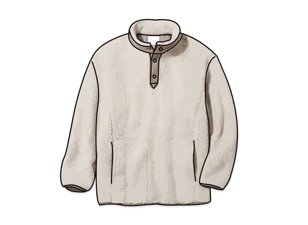 Uniqlo White Mountaineering Fleece Oversize Pullover "Natural"