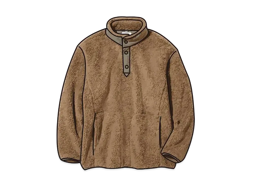 Uniqlo White Mountaineering Fleece Oversize Pullover "Beige"