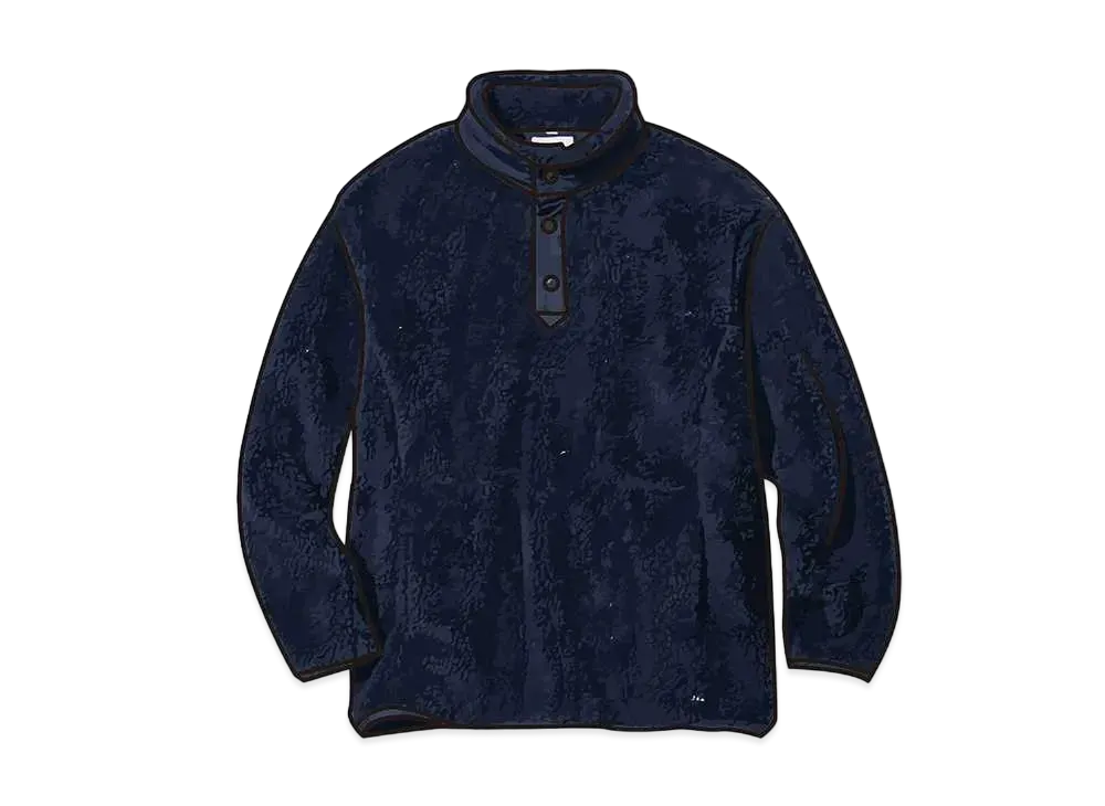 Uniqlo White Mountaineering Fleece Oversize Pullover "Navy"