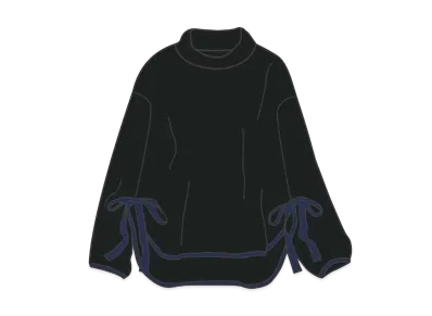 Uniqlo White Mountaineering Fleece Oversize Mockneck Pullover Women "Black"