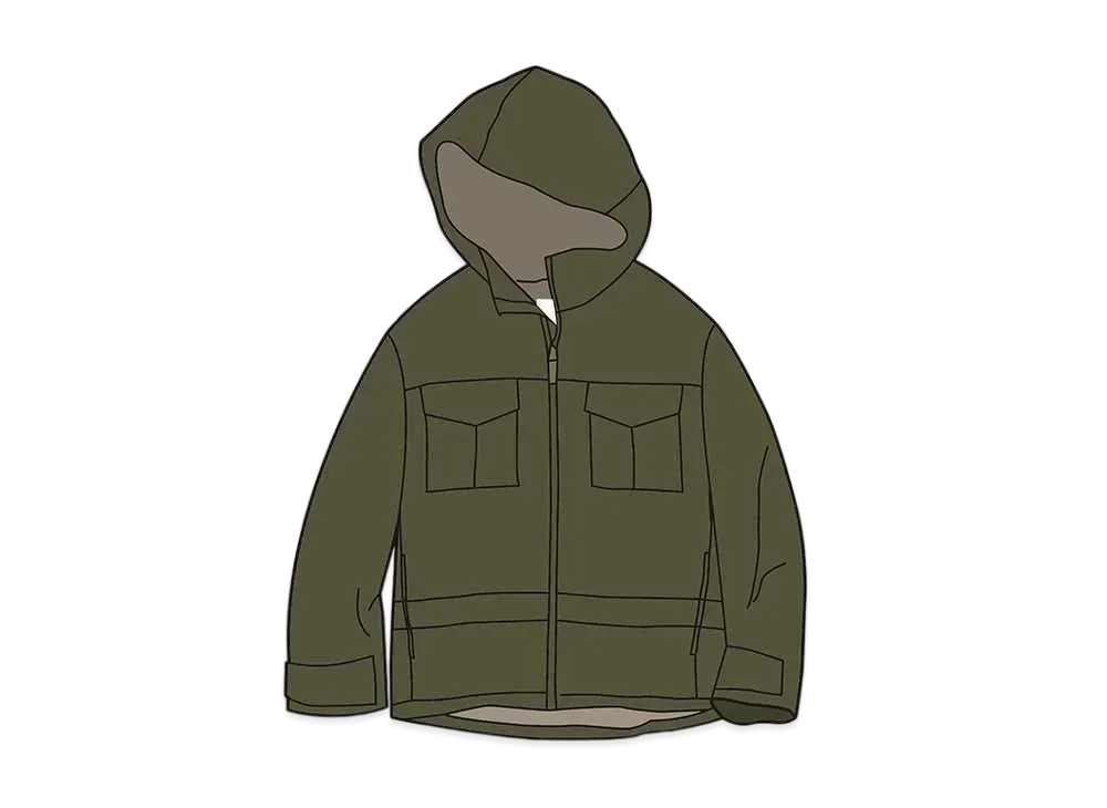 Uniqlo White Mountaineering Warm Padded Parka Kids "Olive"