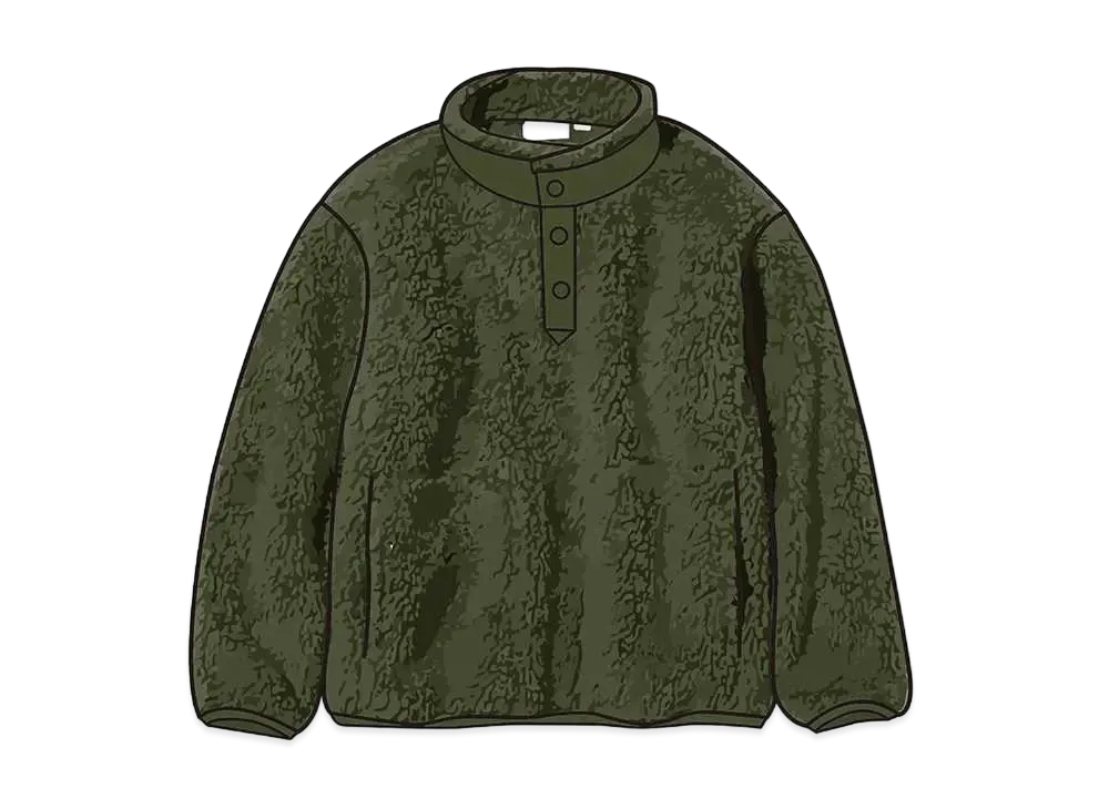 Uniqlo White Mountaineering Fleece Pullover Kids "Olive"