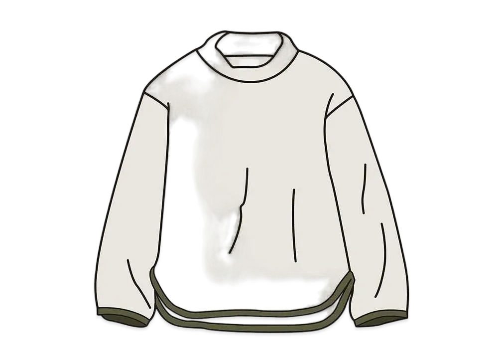 Uniqlo White Mountaineering Fleece Mockneck Pullover Kids "Off White"