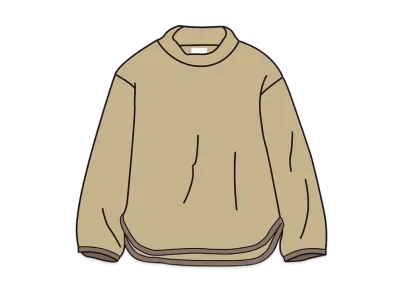 Uniqlo White Mountaineering Fleece Mockneck Pullover Kids "Beige"