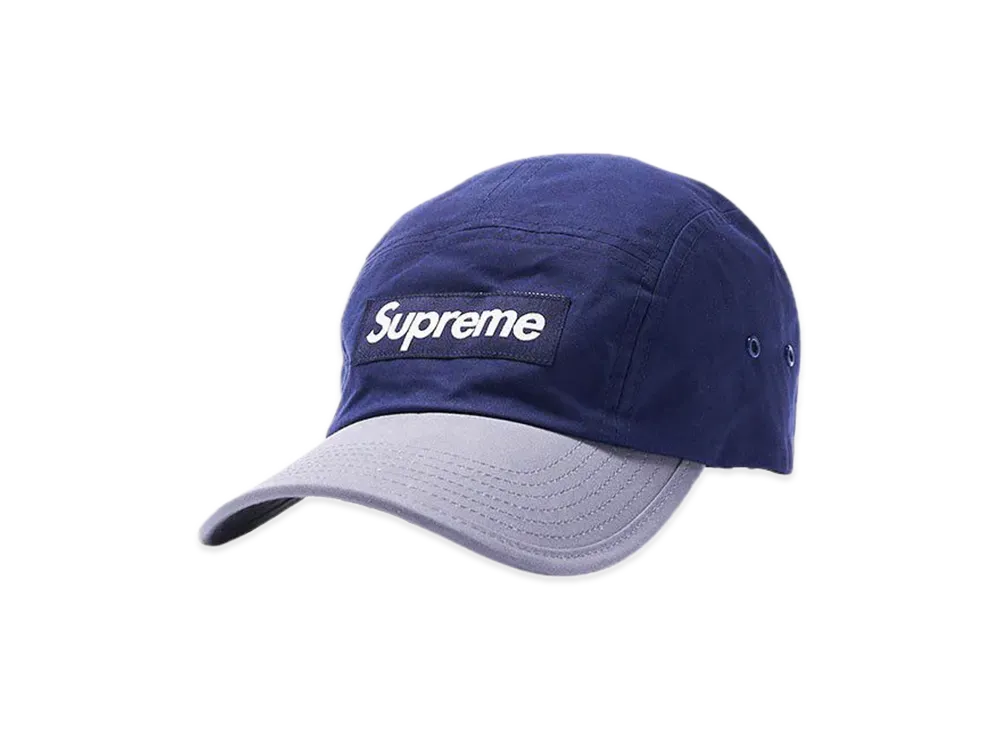 Supreme Waxed Cotton Camp Cap "Navy"