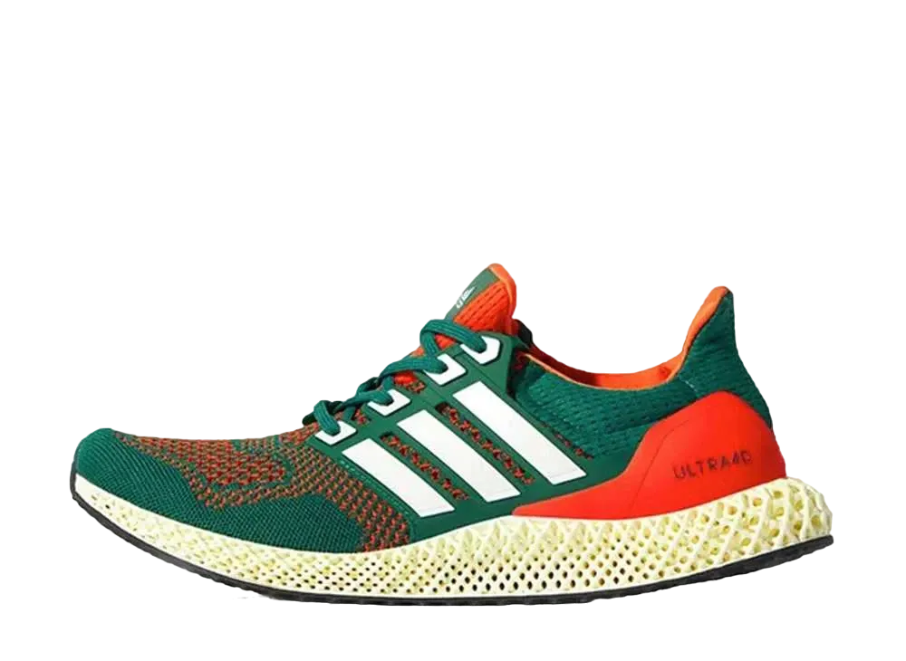 アディダス ウルトラ 4D "カレッジエイトグリーン/フットウェアホワイト/カレッジエイトオレンジ"