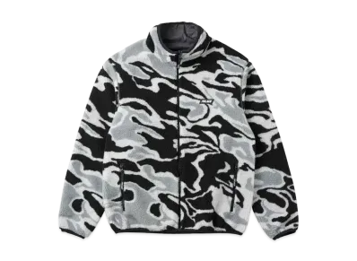 PALACE Mirage Reversible Fleece Jacket "Black"