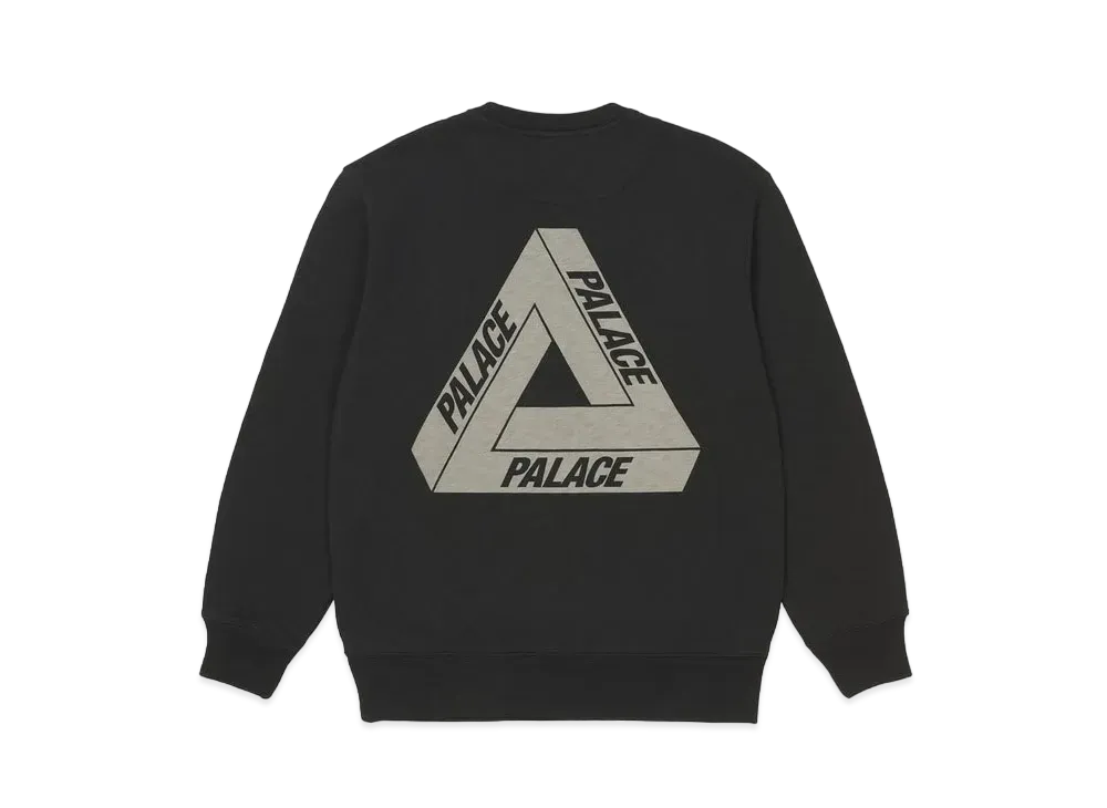 PALACE Slub Crew (FW21) "Black"
