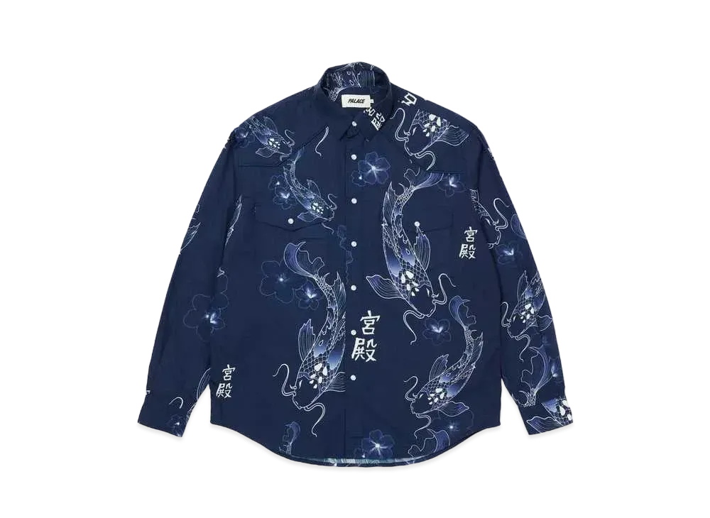 PALACE Carp Shirt "Navy"