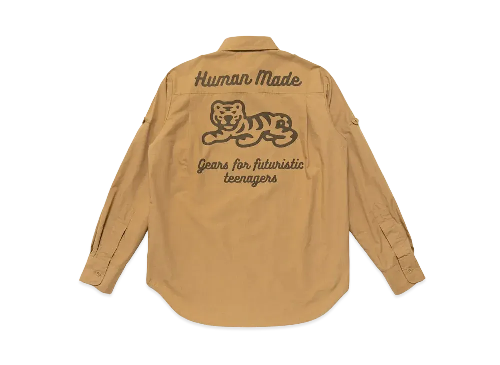 HUMAN MADE HUNTING L/S SHIRT "Beige"
