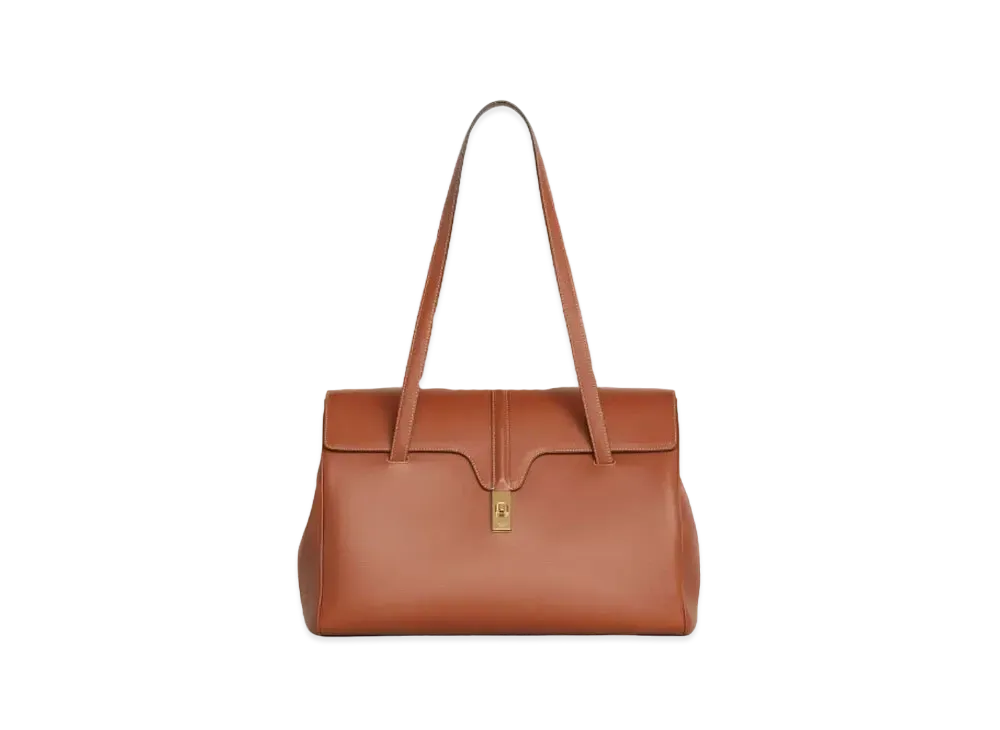 CELINE Large Soft 16 Bag in Smooth Calfskin "Tan"