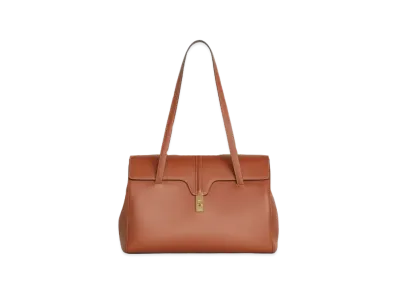 CELINE Large Soft 16 Bag in Smooth Calfskin "Tan"