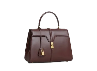 CELINE Medium 16 Bag in Satinated Calfskin "Brown"
