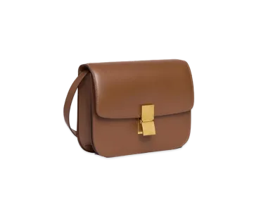 CELINE Medium Classic Bag in Box Calfskin "Camel"