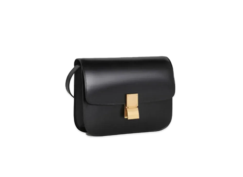 CELINE Medium Classic Bag in Box Calfskin "Black"