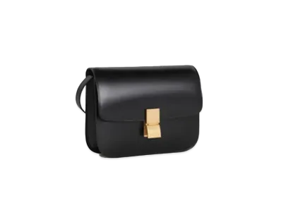 CELINE Medium Classic Bag in Box Calfskin "Black"