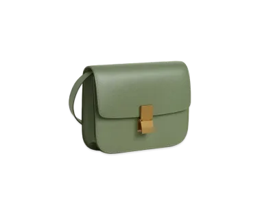 CELINE Medium Classic Bag in Calfskin Liégé "Light Khaki"