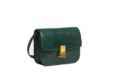 CELINE Medium Classic Bag in Lizard "Dark Green"