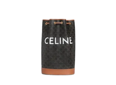 CELINE Medium Sailor Bag In Triomphe Canvas With CELINE Print "Tan"