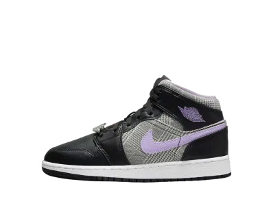 ナイキ GS エアジョーダン1 ミッド SE "ハウンドトゥース"