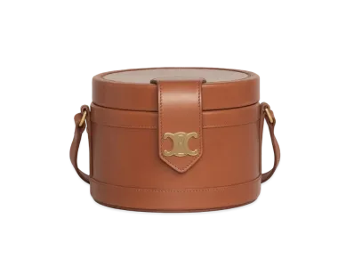 CELINE Medium Tambour Bag in Smooth Calfskin "Tan"