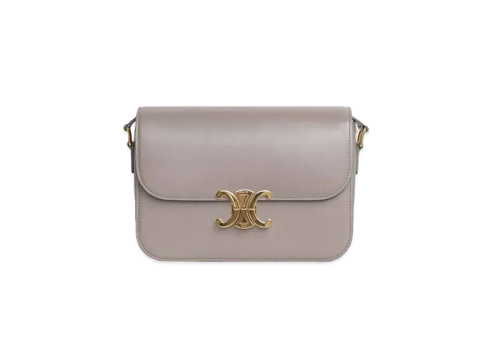 CELINE Medium Triomphe Bag in Shiny Calfskin "Pebble"