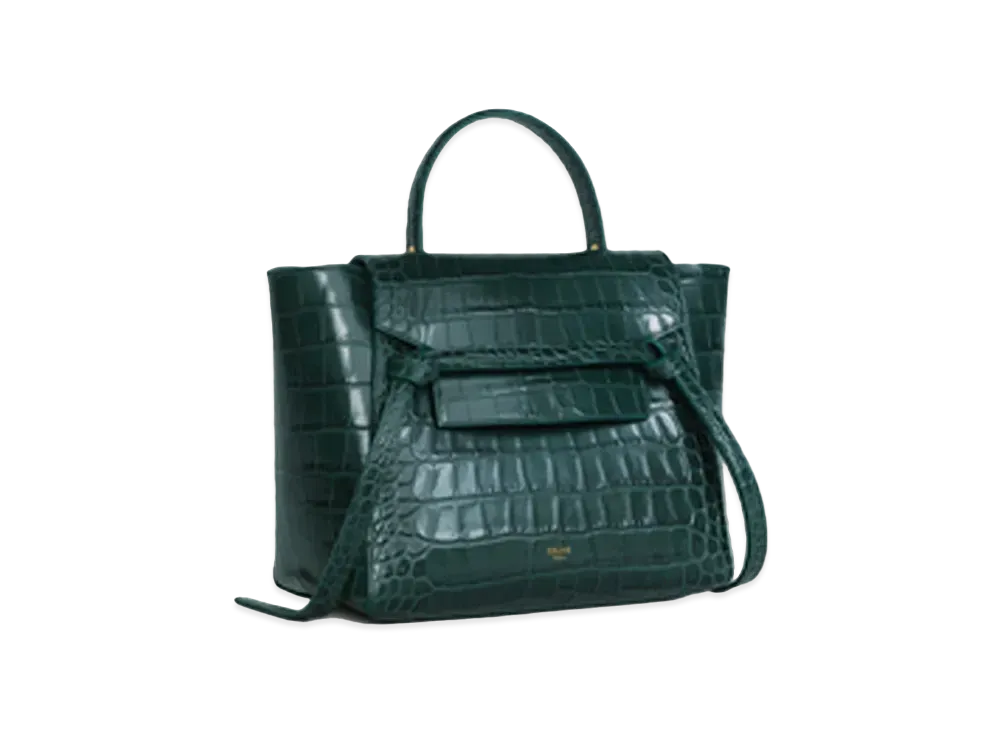 セリーヌ マイクロ ベルトバッグ / クロコダイル エンボスドカーフ