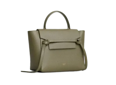 CELINE Micro Belt bag in grained calfskin "ARMY GREEN"