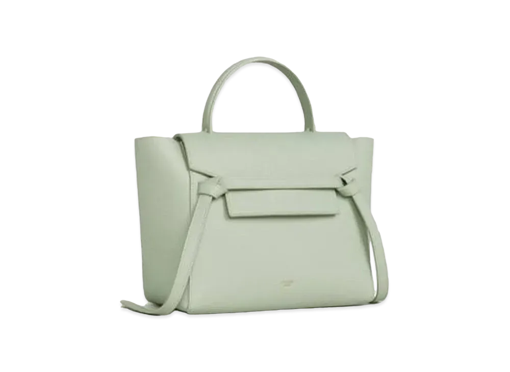 CELINE Micro Belt Bag in Grained Calfskin "Vert D'eau"
