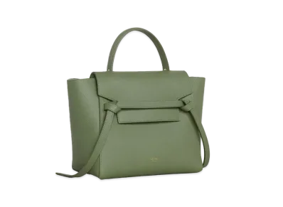 CELINE Micro Belt Bag in Grained Calfskin "Light Khaki"