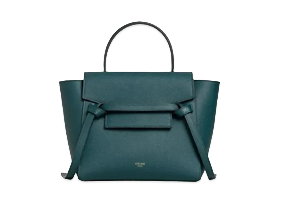 CELINE Nano Belt Bag in Grained Calfskin "Amazone"