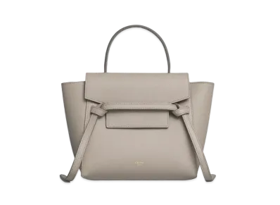 CELINE Nano Belt Bag in Grained Calfskin "Light Taupe"