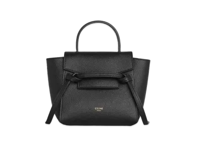 CELINE Pico Belt Bag in Grained Calfskin "Black"