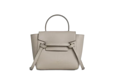 CELINE Pico Belt Bag in Grained Calfskin "Light Taupe"