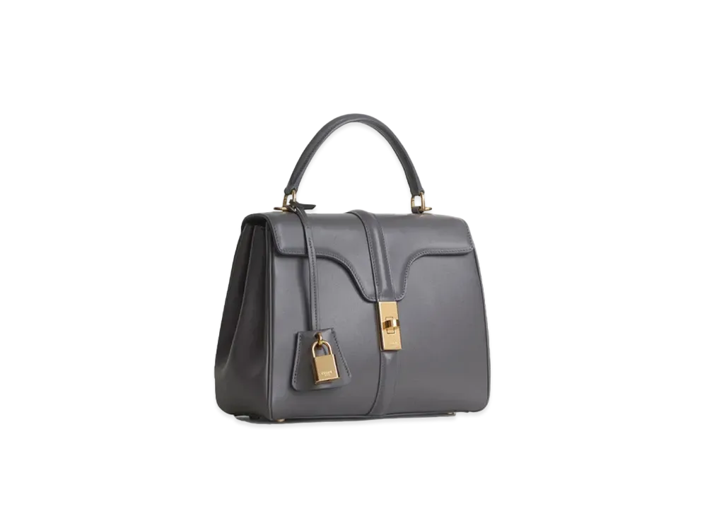 CELINE Small 16 Bag in Satinated Calfskin "Grey"