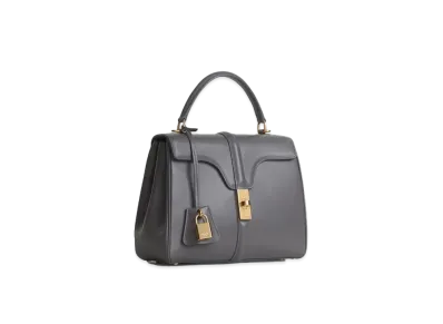 CELINE Small 16 Bag in Satinated Calfskin "Grey"
