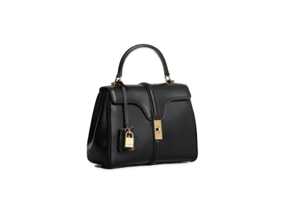 CELINE Small 16 Bag in Satinated Calfskin "Black"