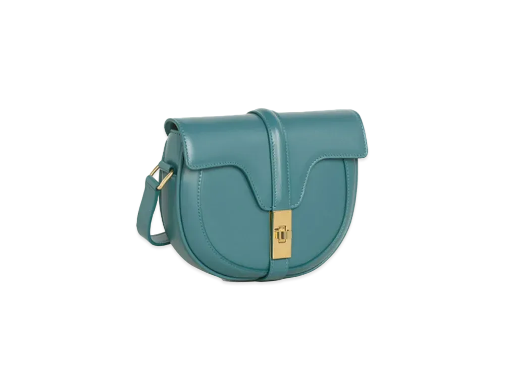 CELINE Small Besace 16 Bag in Satinated Calfskin " Prussian Blue"