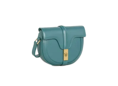 CELINE Small Besace 16 Bag in Satinated Calfskin " Prussian Blue"