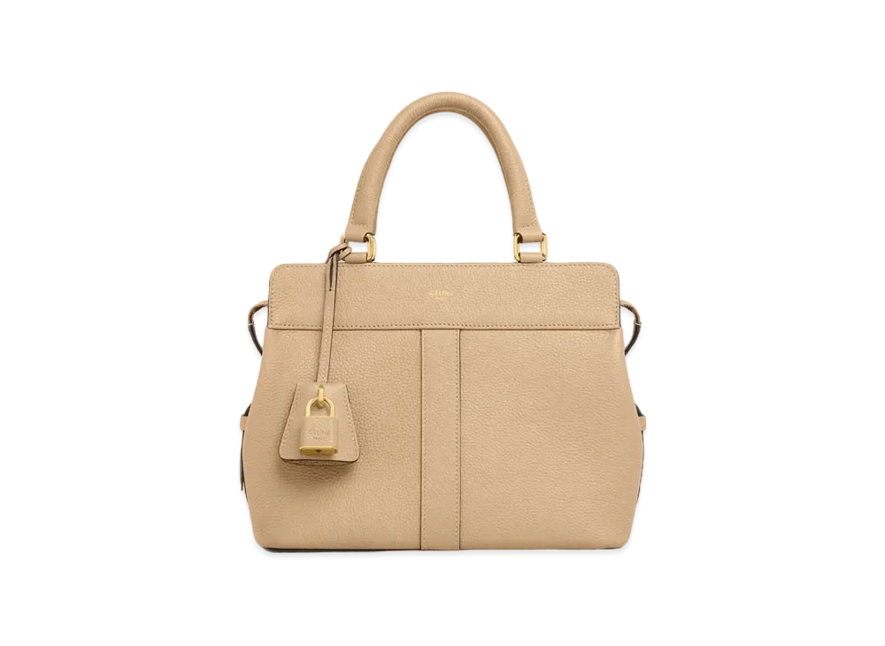 CELINE Small Cabas de France in Grained Calfskin "Dune"