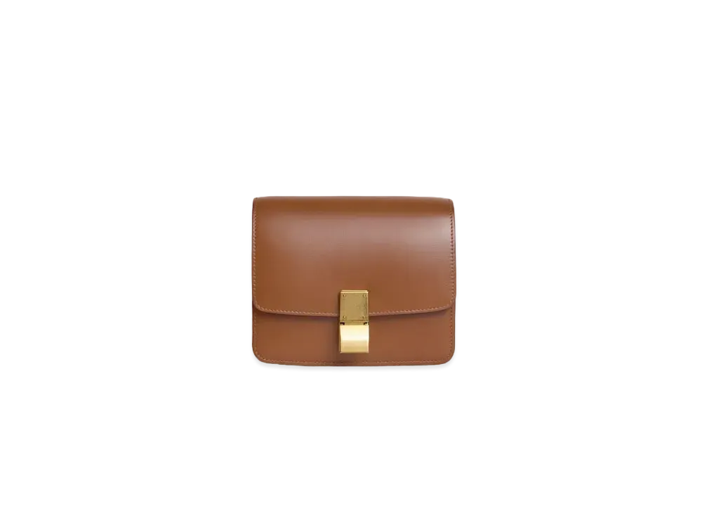 CELINE Small Classic Bag in Box Calfskin "Camel"