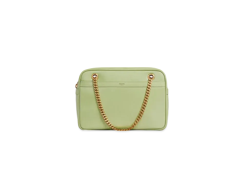 CELINE Small Patapans in Smooth Lambskin "Sage"