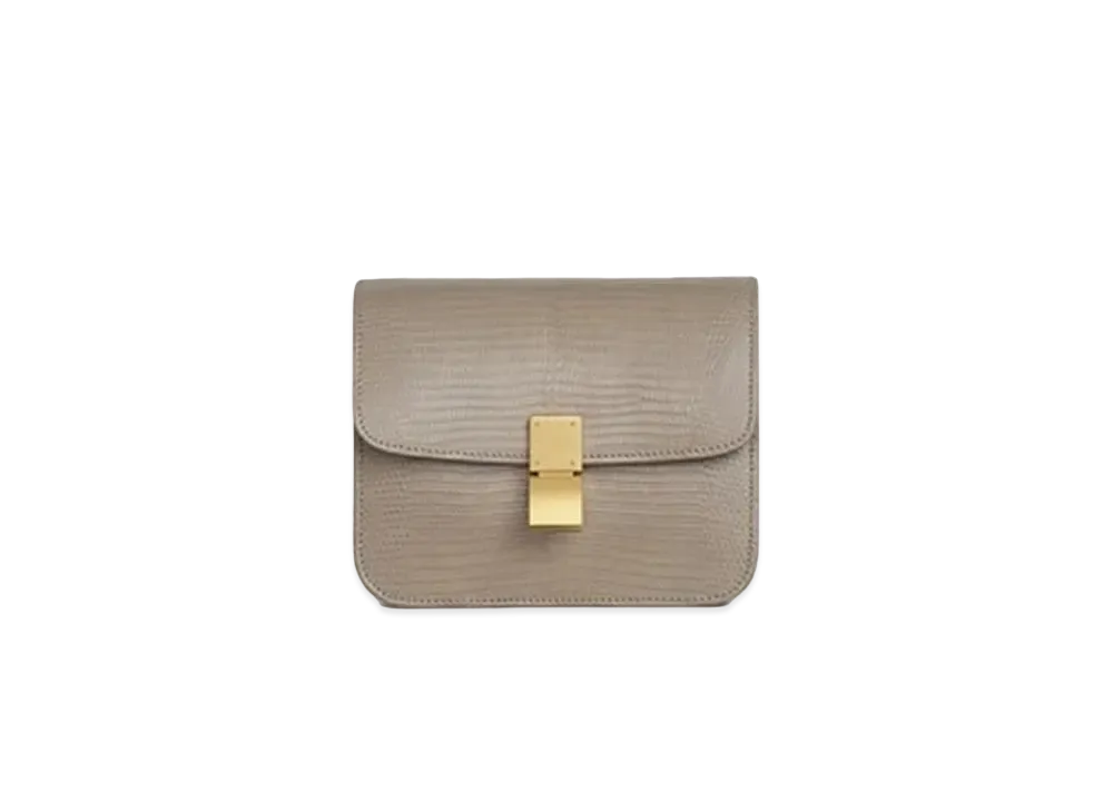 CELINE Teen Classic Bag in Lizard "Grege"