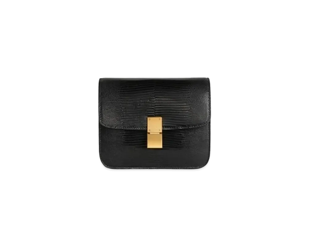 CELINE Teen Classic Bag in Lizard "Black"