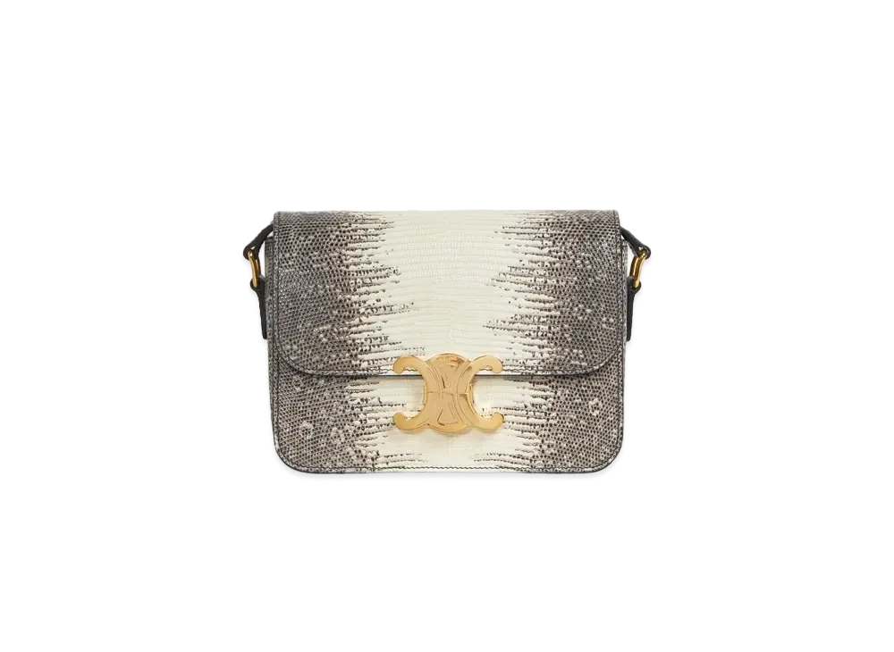 CELINE Teen Triomphe Bag in Lizard "Natural"