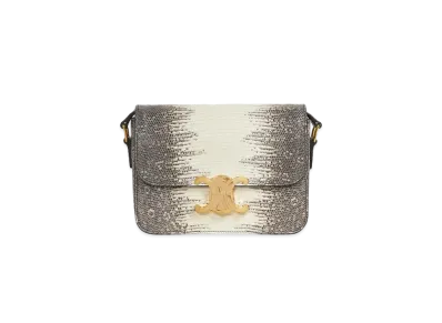 CELINE Teen Triomphe Bag in Lizard "Natural"