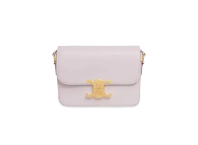 CELINE Teen Triomphe Bag in Shiny Calfskin "Lavender Grey"